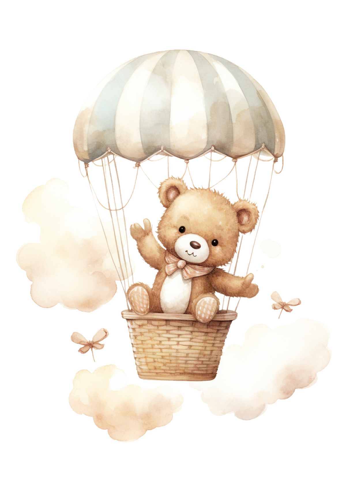 Poster für Babyzimmer in DIN A4, kinderfreundliche Wanddekoration mit niedlichen Motiven