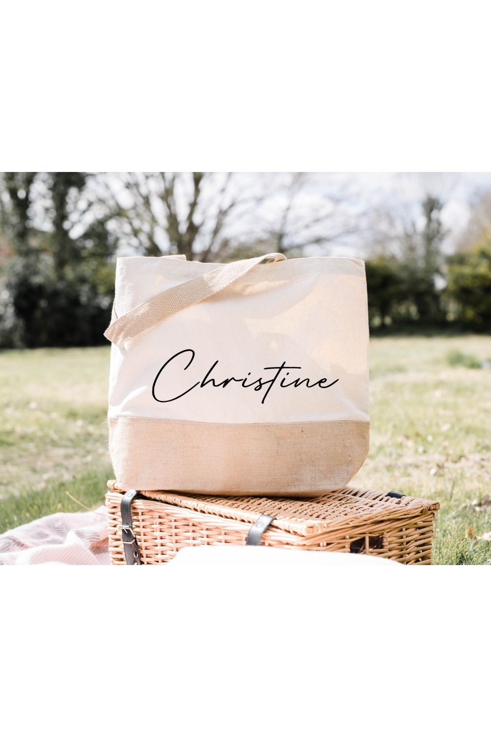 Personalisierte Jutetasche | Einkauftasche Wunschname | Jutetasche | E