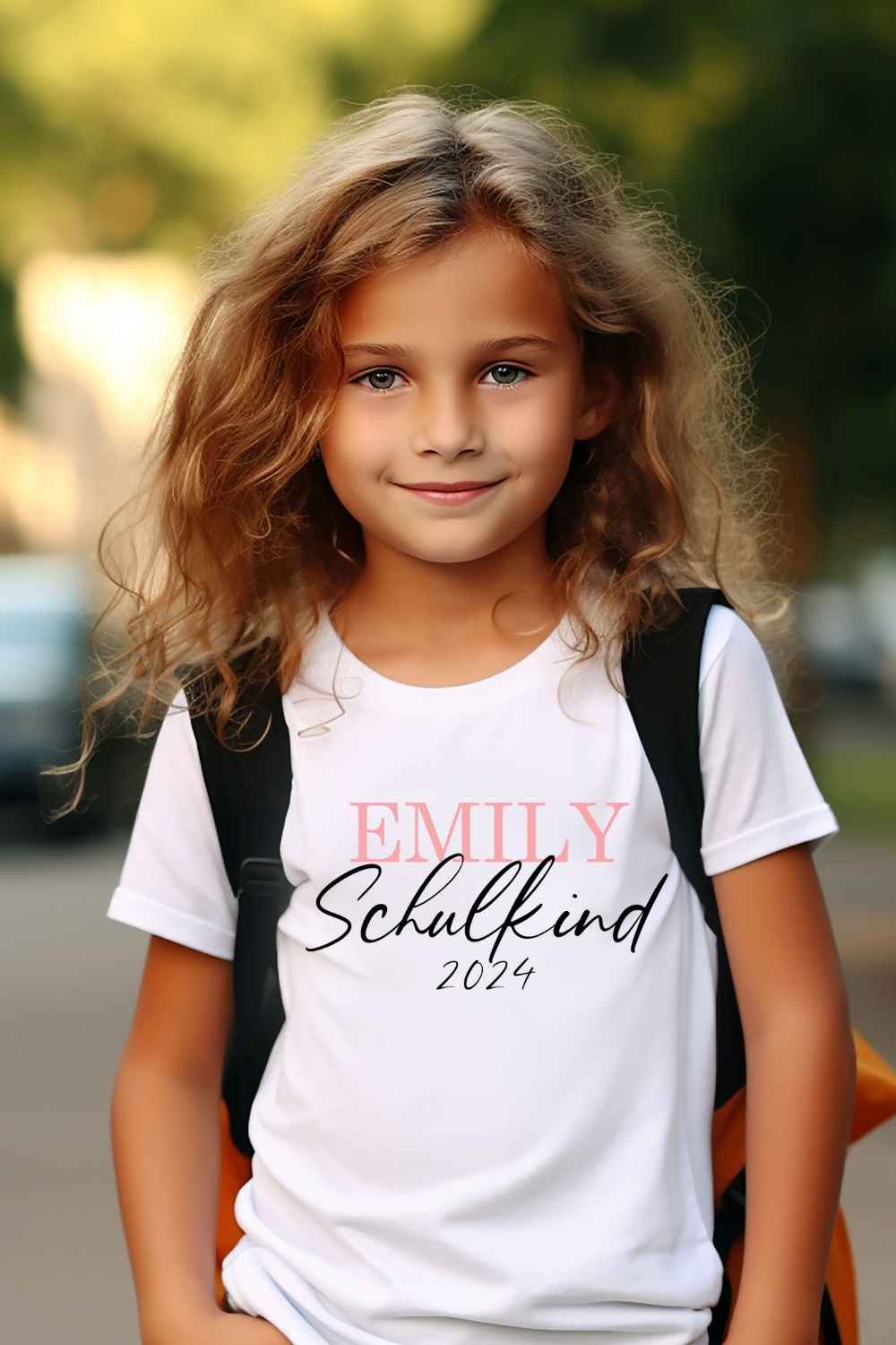 Kind wearing stylish T-Shirt for first school day with cute and cool designs