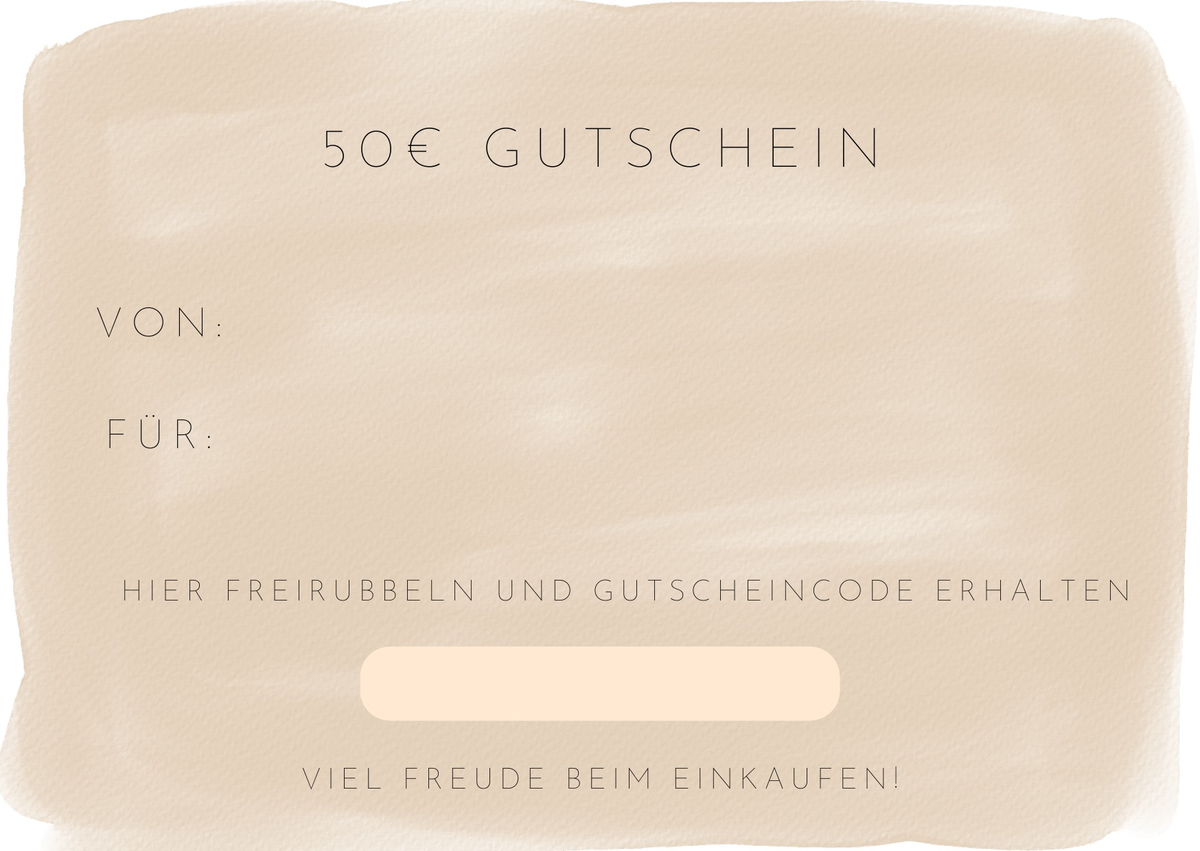 Geschenkgutschein auf A6-Papier als flexible und persönliche Geschenkidee für verschiedene Anlässe