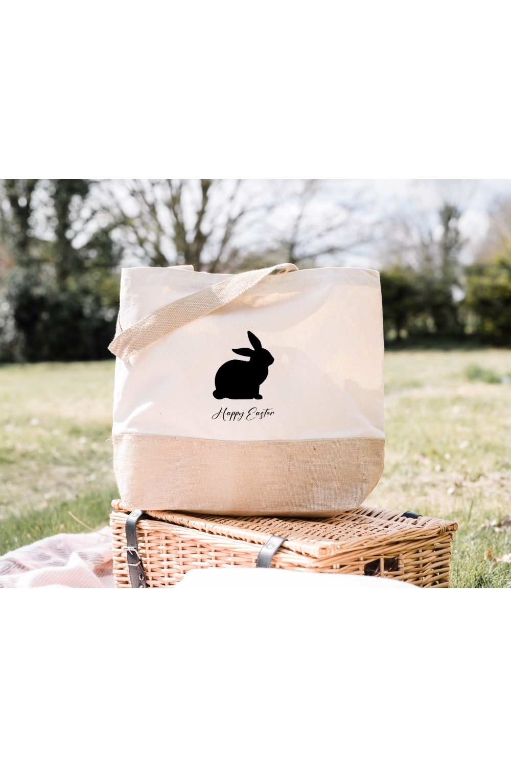 Personalisierte Jutetasche | Einkauftasche Hase | Jutetasche | Einkauf