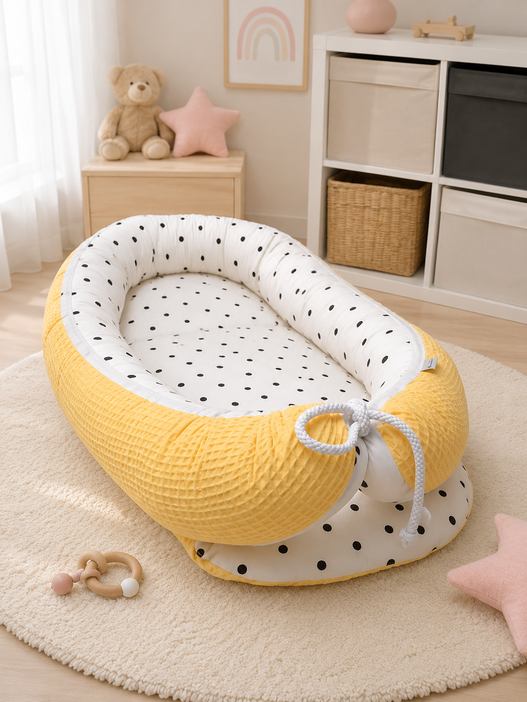 Weiches Babynestchen für Babys mit komfortabler Liegefläche und sicherem, gemütlichem Design