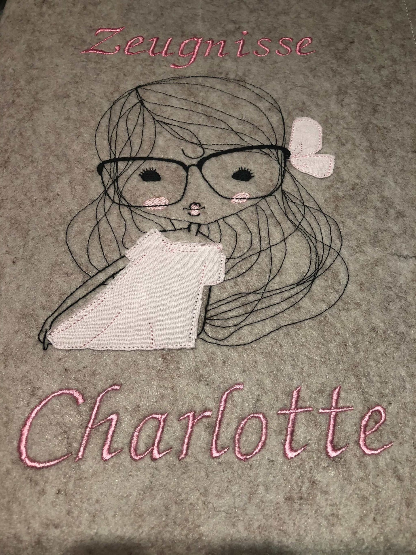 Zeugnismappe Filz DIN A4