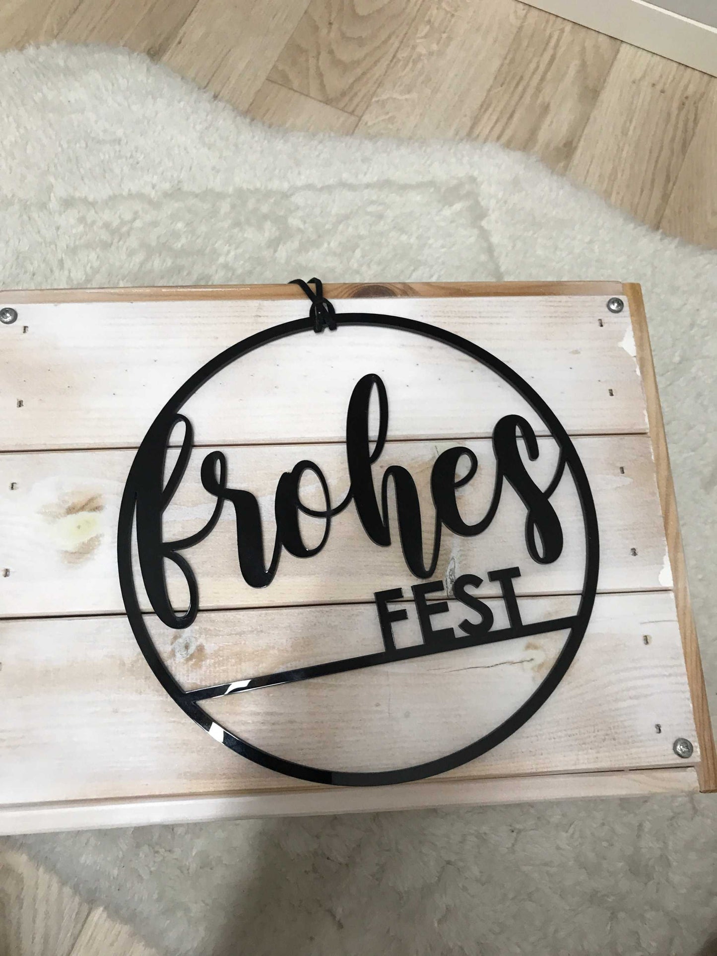 Türkranz / Weihnachtliches Türschild aus Acryl – Stilvolle Dekoration