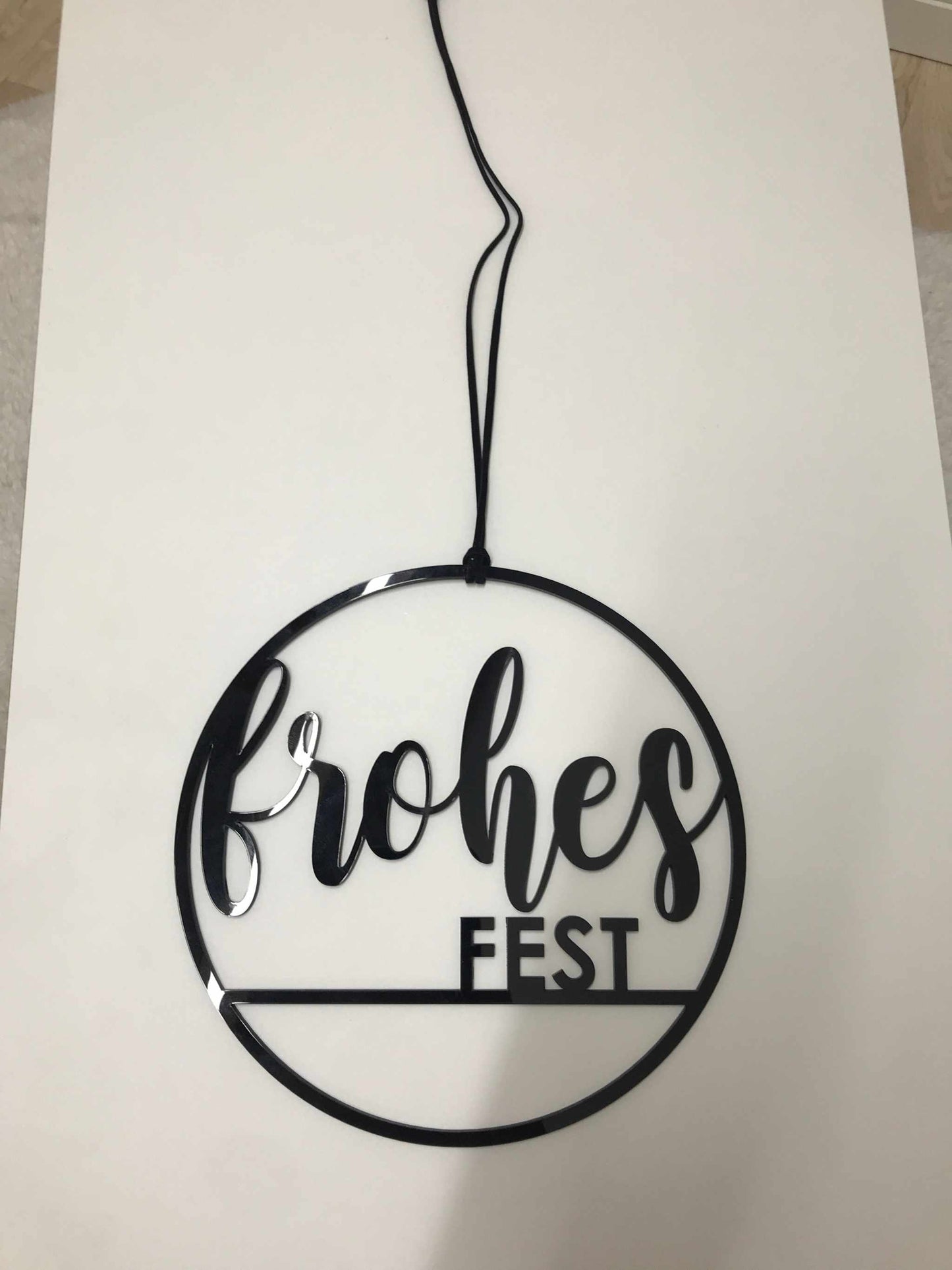 Türkranz / Weihnachtliches Türschild aus Acryl – Stilvolle Dekoration