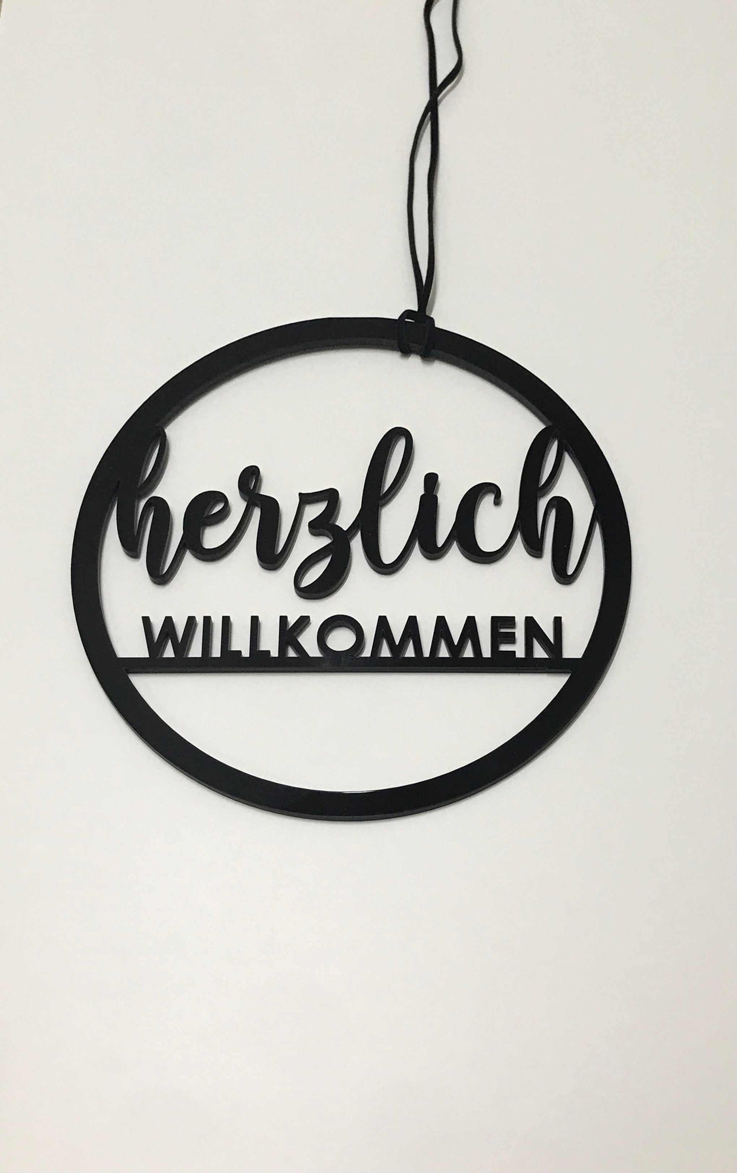Türkranz aus Acryl "Herzlich Willkommen" – Stilvolle Begrüßung für Ihr Zuhause