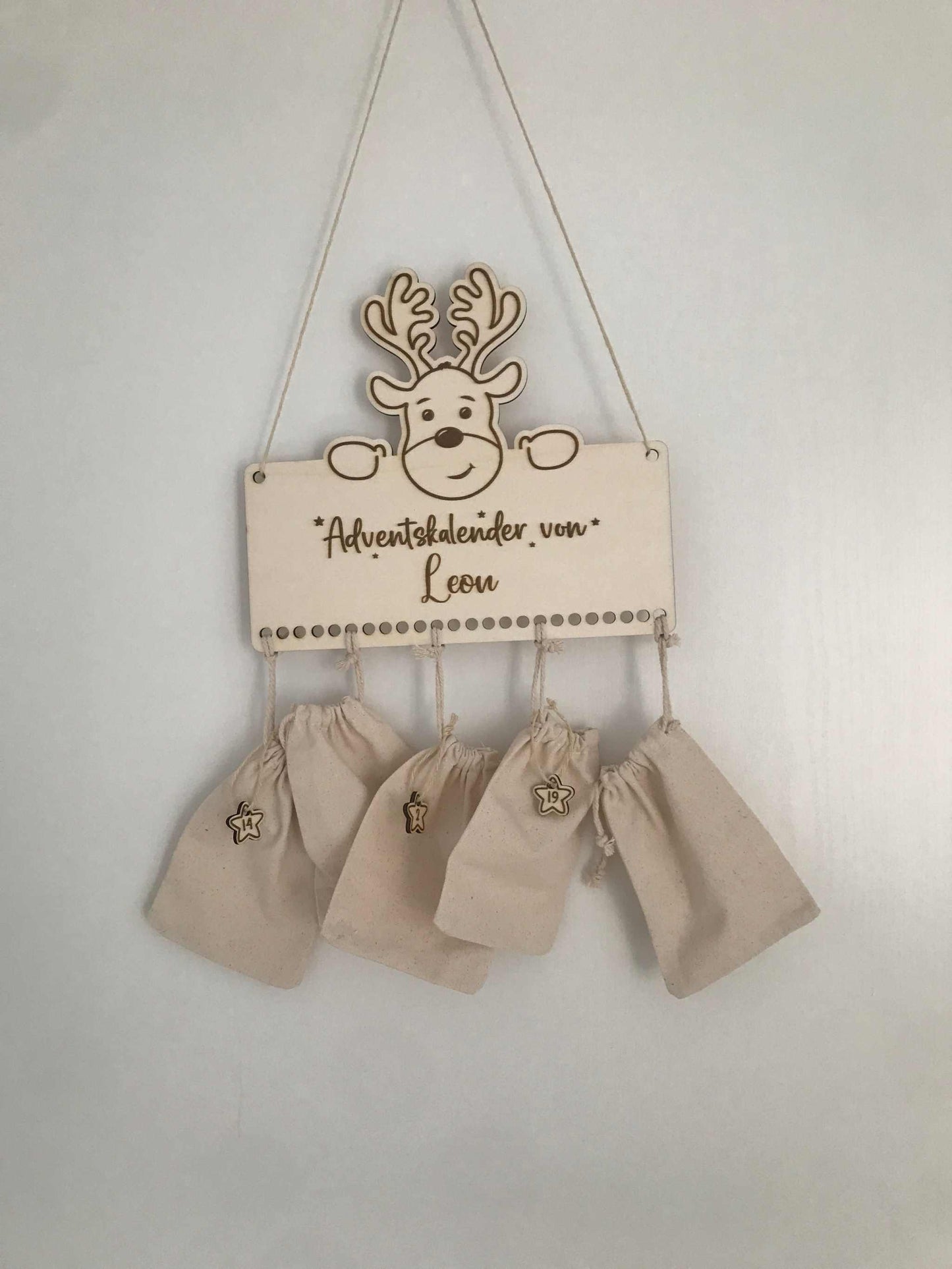 Adventskalender – Holz personalisierbar für eine festliche Überraschung