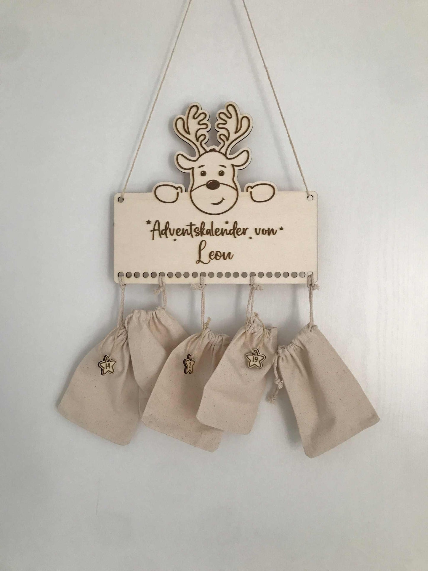 Adventskalender – Holz personalisierbar für eine festliche Überraschung