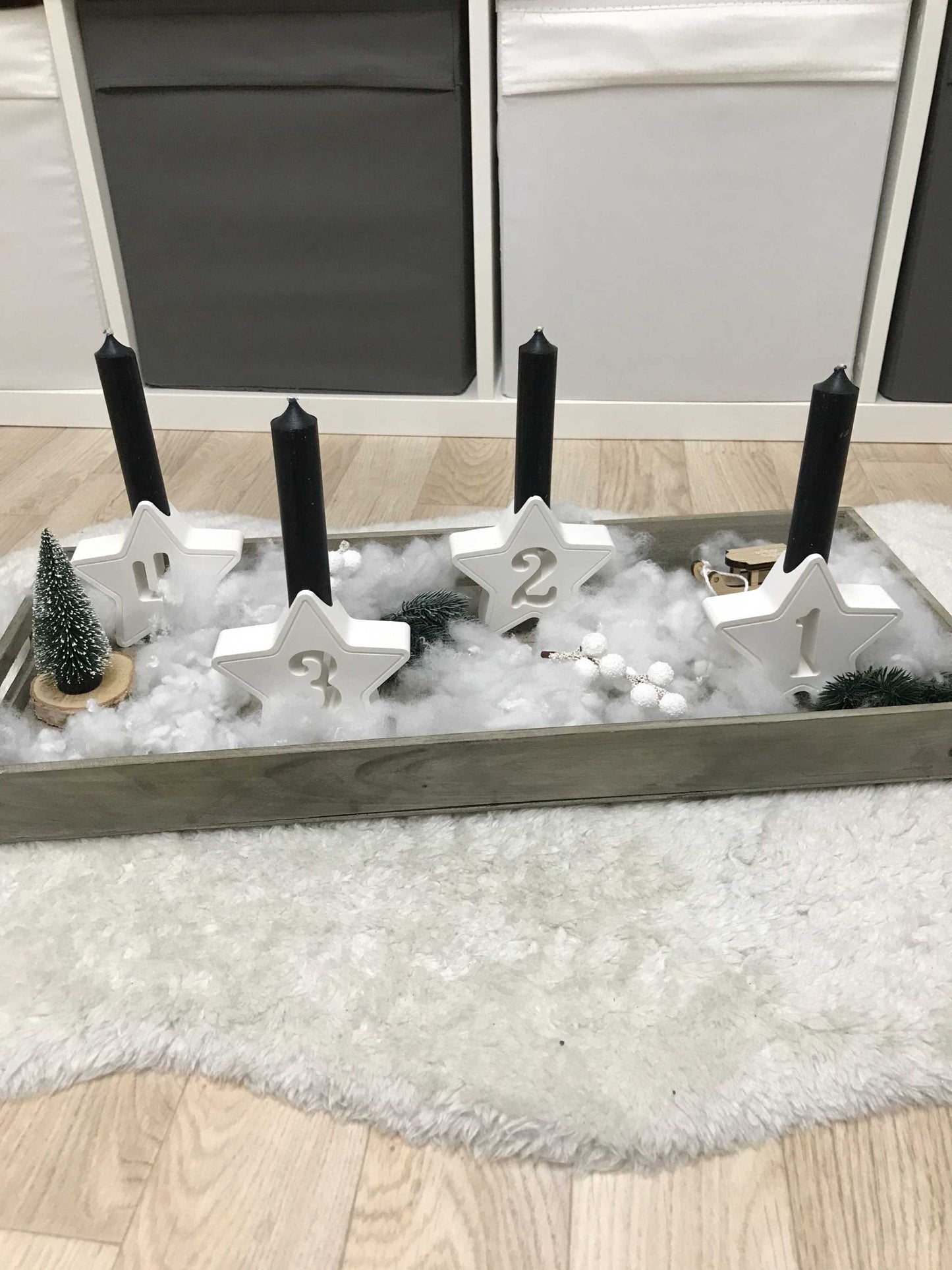 Adventskranz | Kerzen | Adventszahlen | Raysin minimalistisch