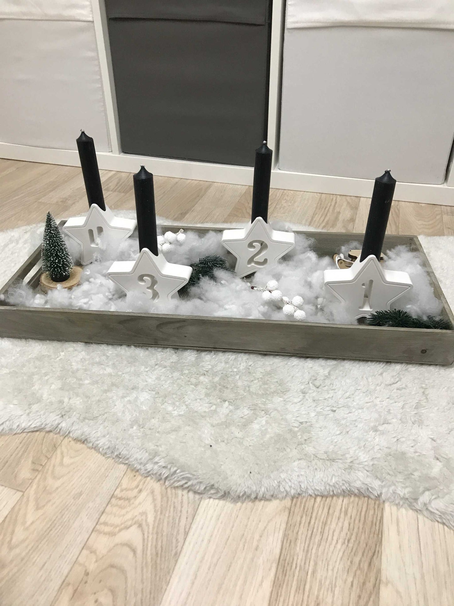 Adventskranz | Kerzen | Adventszahlen | Raysin minimalistisch