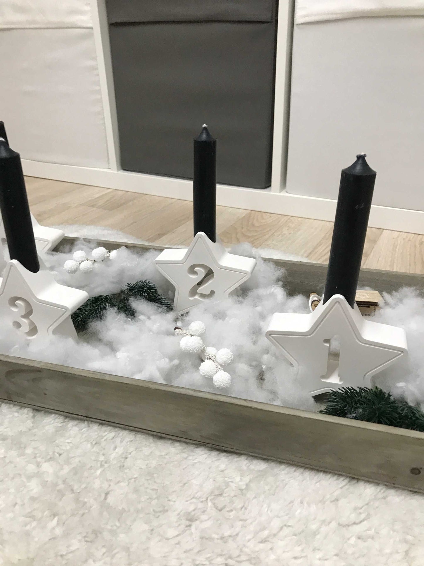 Adventskranz | Kerzen | Adventszahlen | Raysin minimalistisch