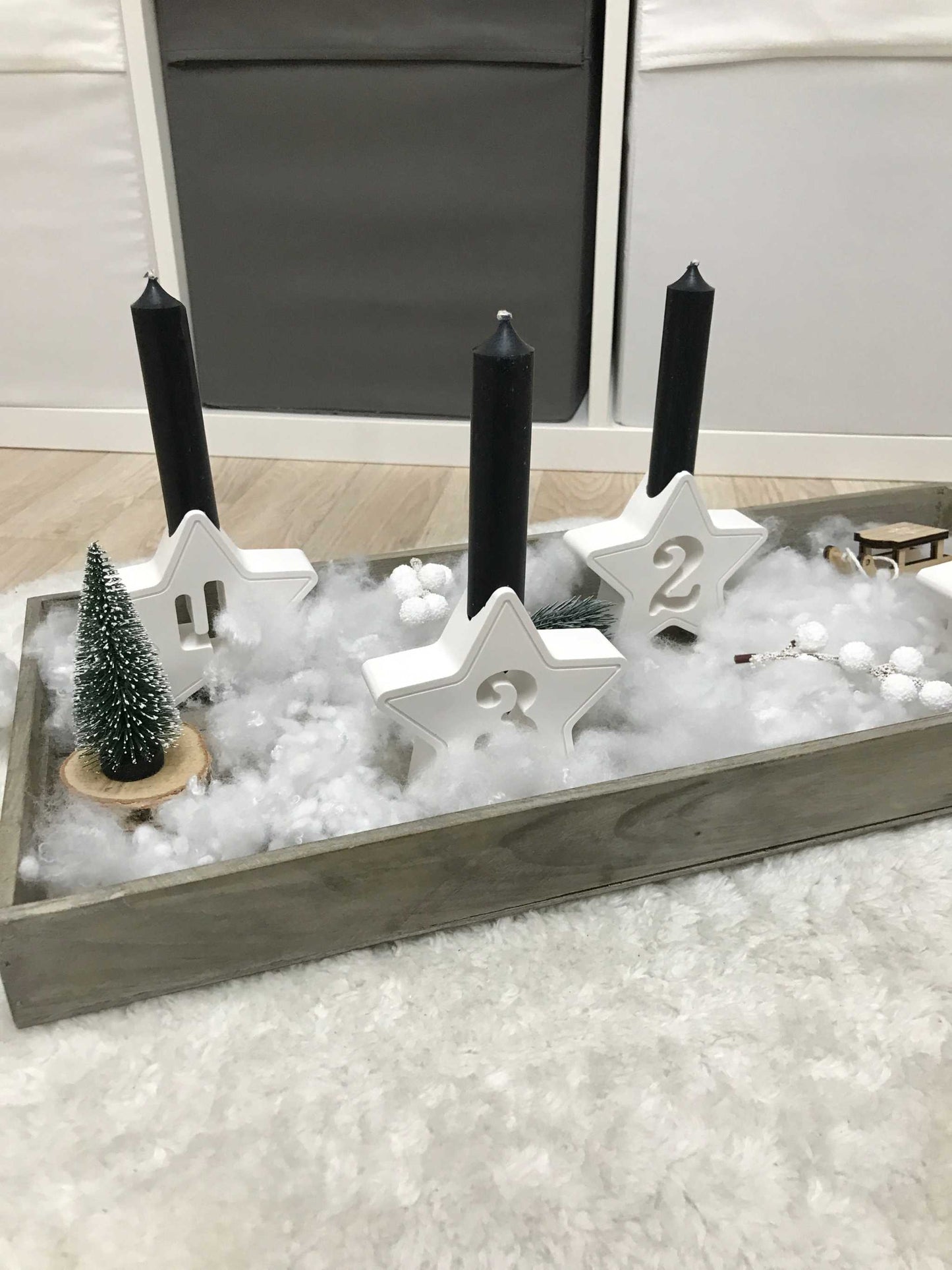 Adventskranz | Kerzen | Adventszahlen | Raysin minimalistisch
