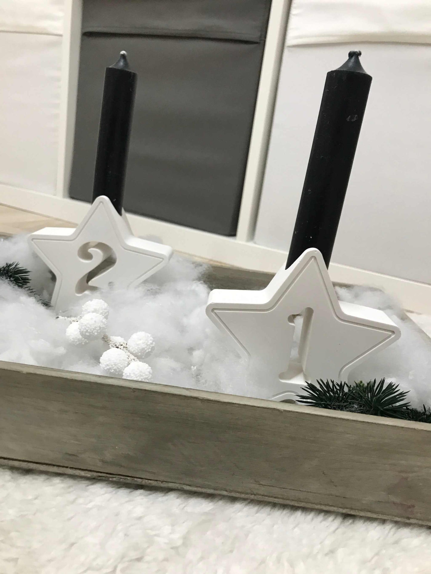 Adventskranz | Kerzen | Adventszahlen | Raysin minimalistisch