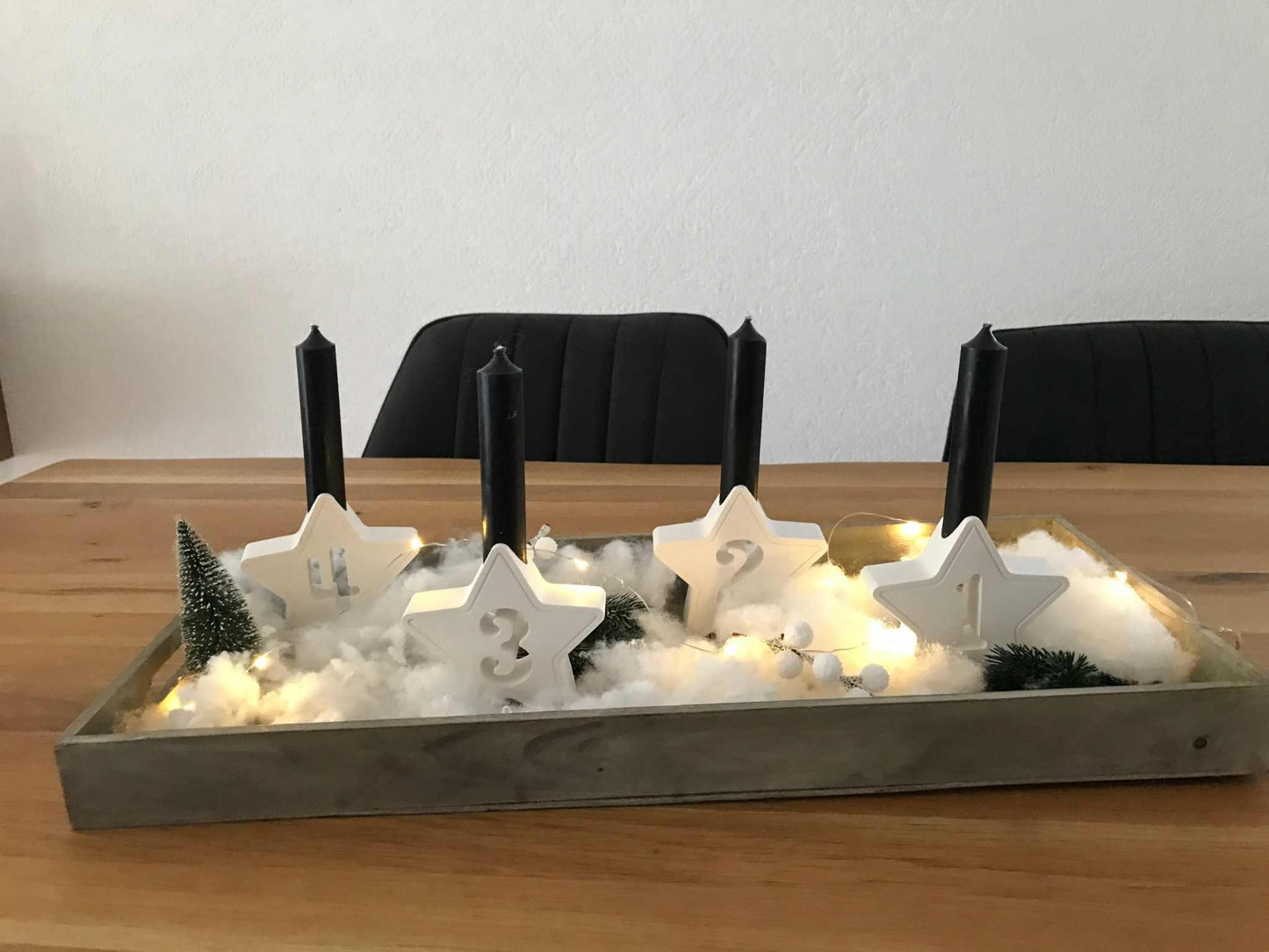 Adventskranz | Kerzen | Adventszahlen | Raysin minimalistisch