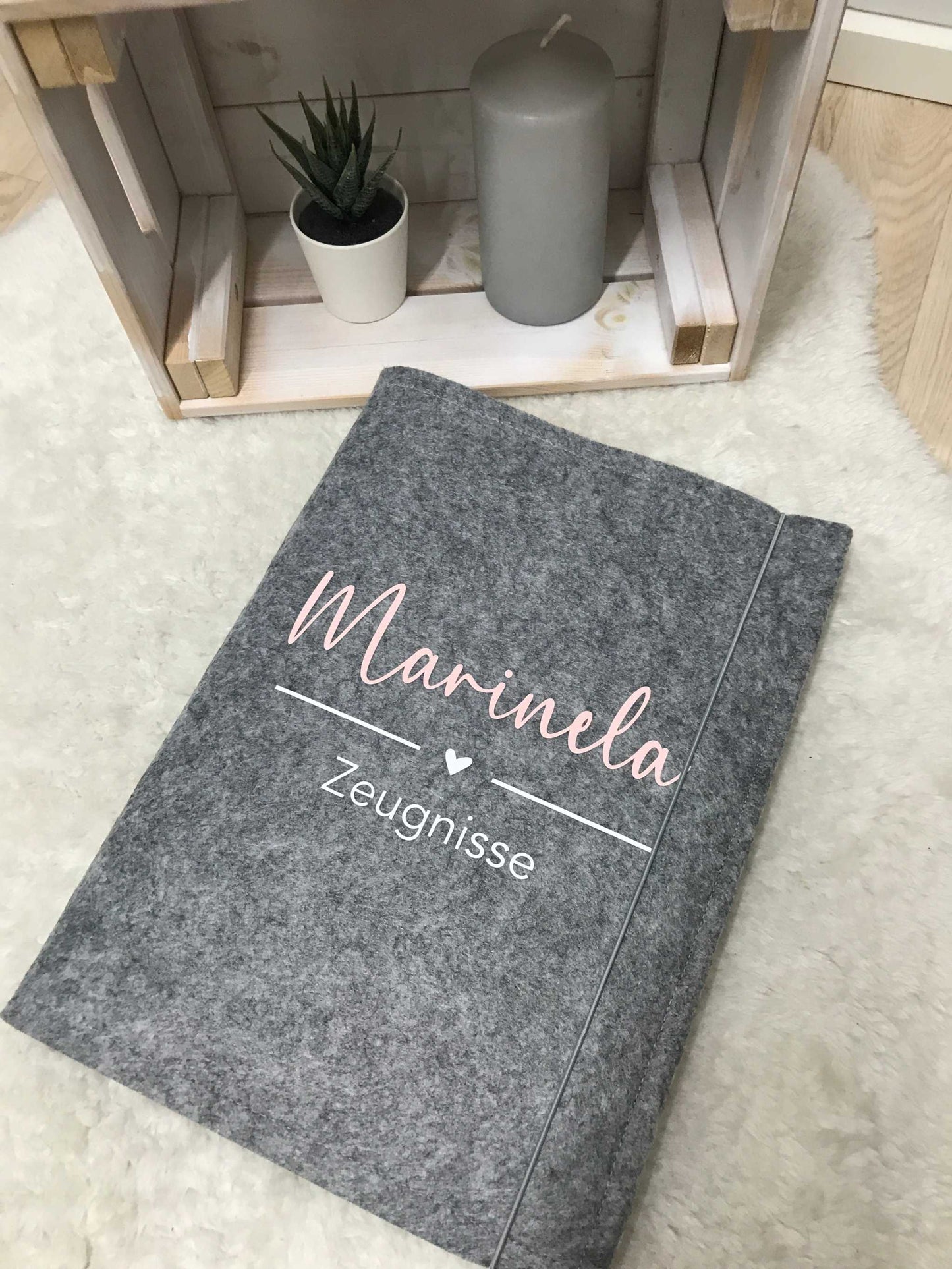 Zeugnismappe Filz DIN A4