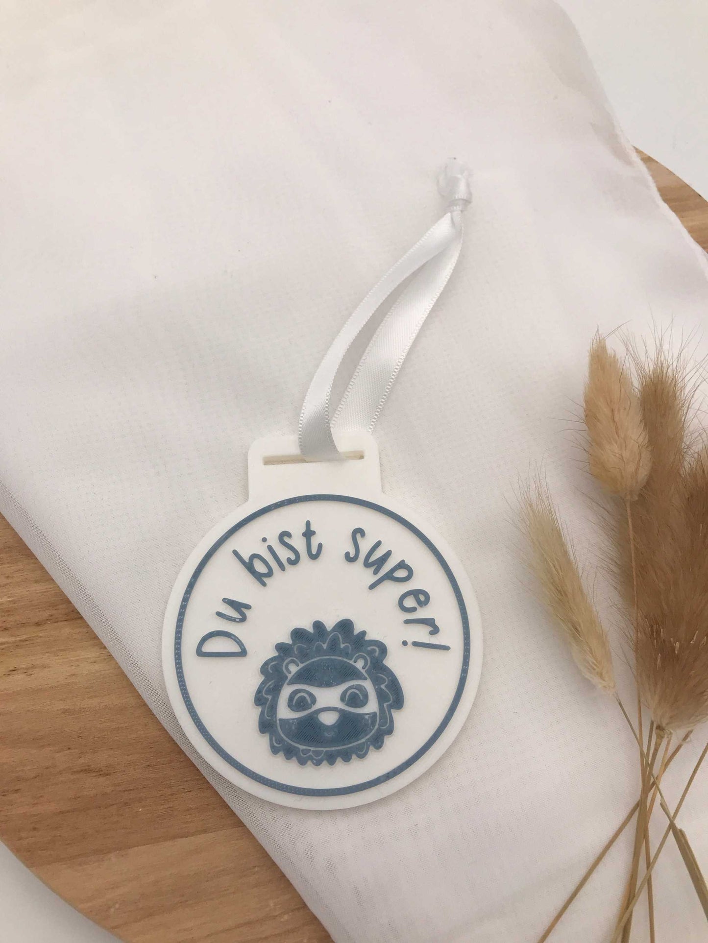 Medaille zur Einschulung – Geschenk für Schulanfang – 3D Druck mit Wunsch-Spruch