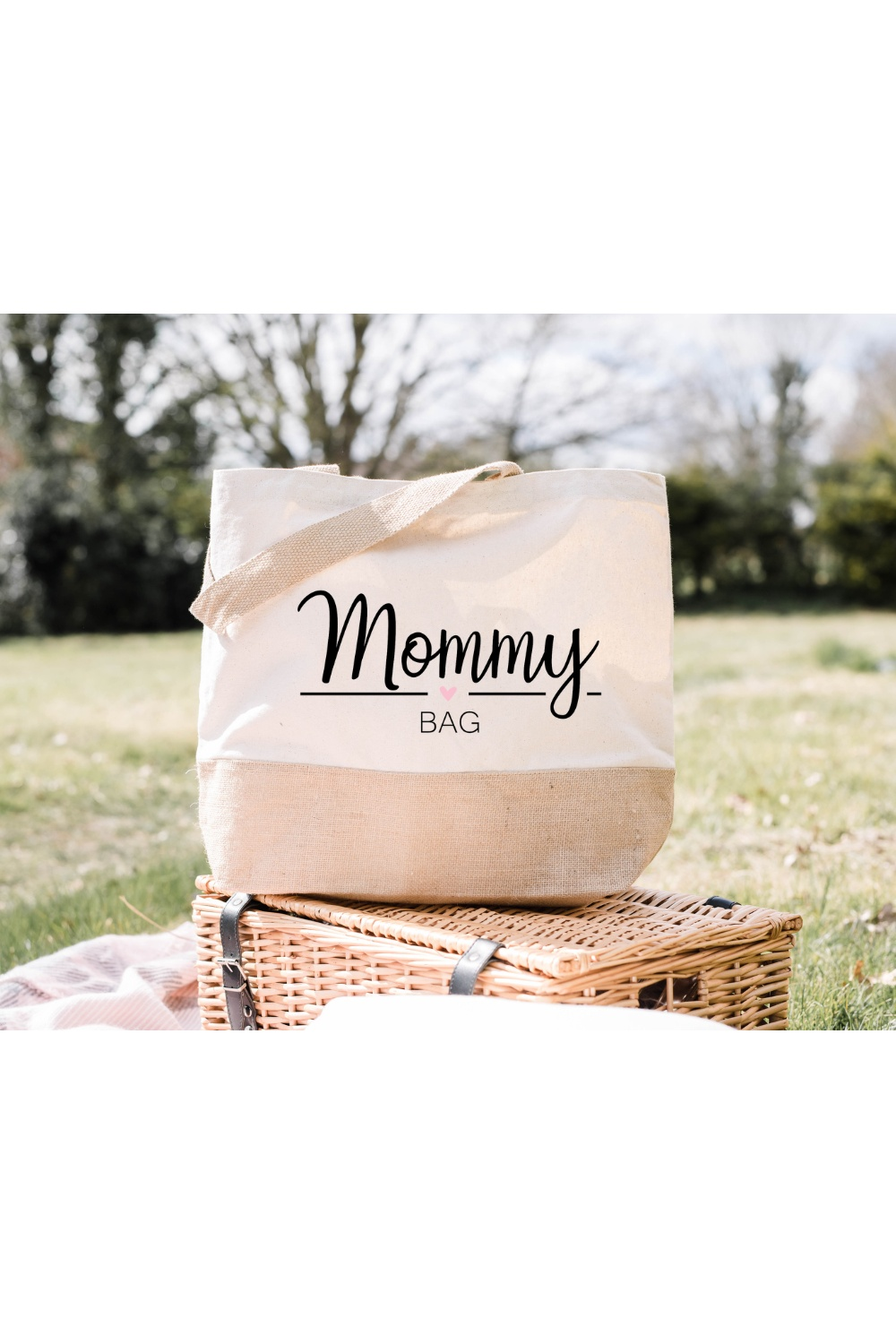Personalisierte Jutetasche | Einkauftasche Mommy Bag | Jutetasche | Einkaufsshopper