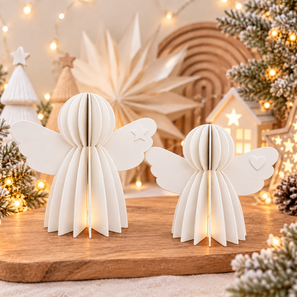Weihnachtsengel Deko aus PLA – 3D Engel in 3 Größen