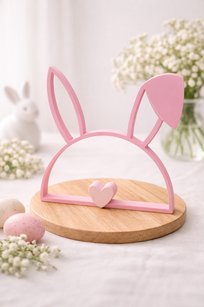 Minimalistische Hasen-Deko aus PLA mit Schlapp- oder Stehohr, ideal für Oster- und Frühlingsdeko