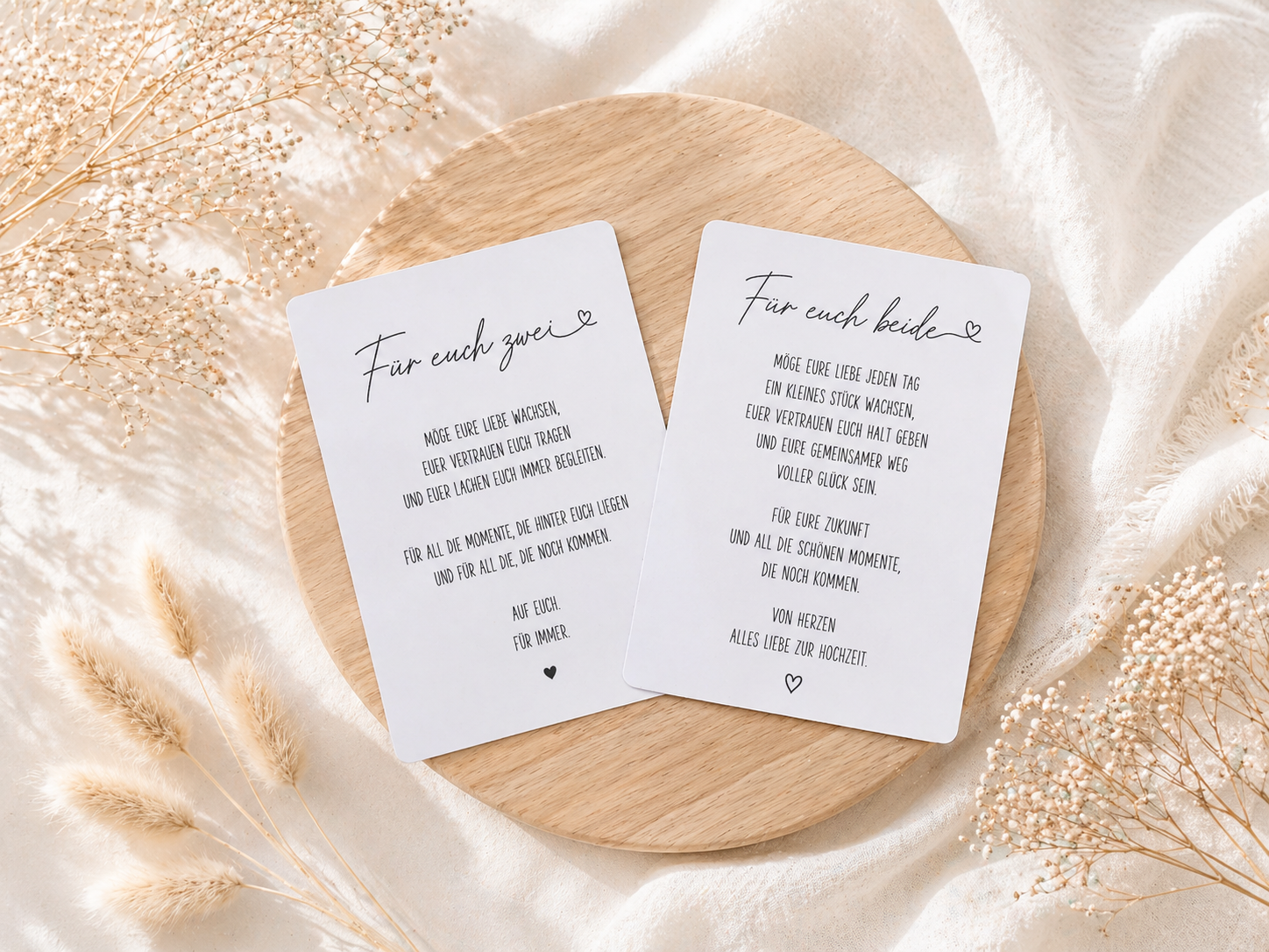 Personalisierte Geschenkbox Hochzeit aus Holz mit Gravur