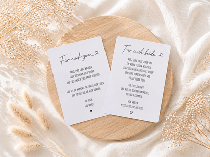 Personalisierte Geschenkbox Hochzeit aus Holz mit Gravur