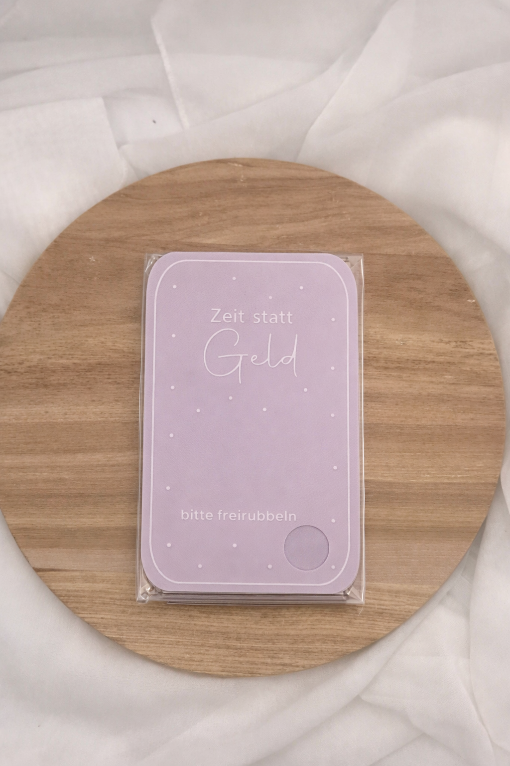 Gutschein: DIY Rubbelkarten zum Selbstbeschriften mit Rubbelfeld und Münze