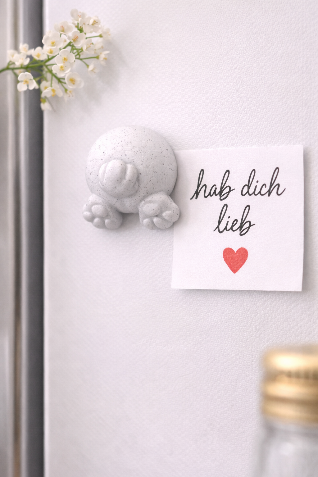 Süßer Osterhasen Magnet als Deko für Kühlschrank oder Magnetwand