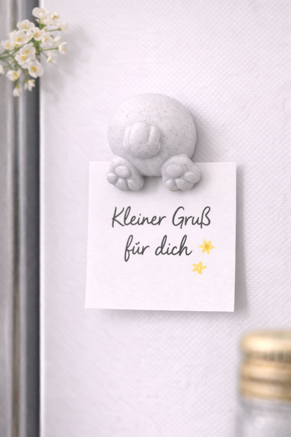 Minimalistischer Hasen Kühlschrankmagnet als Osterdeko