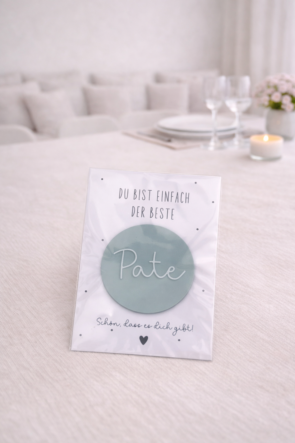 Muttertag Magnet Geschenk – Personalisierte Herz- oder Kreisform 