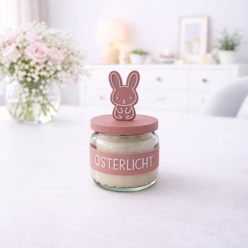 Osterkerze im Glas – Personalisierte Osterdeko & Geschenkidee