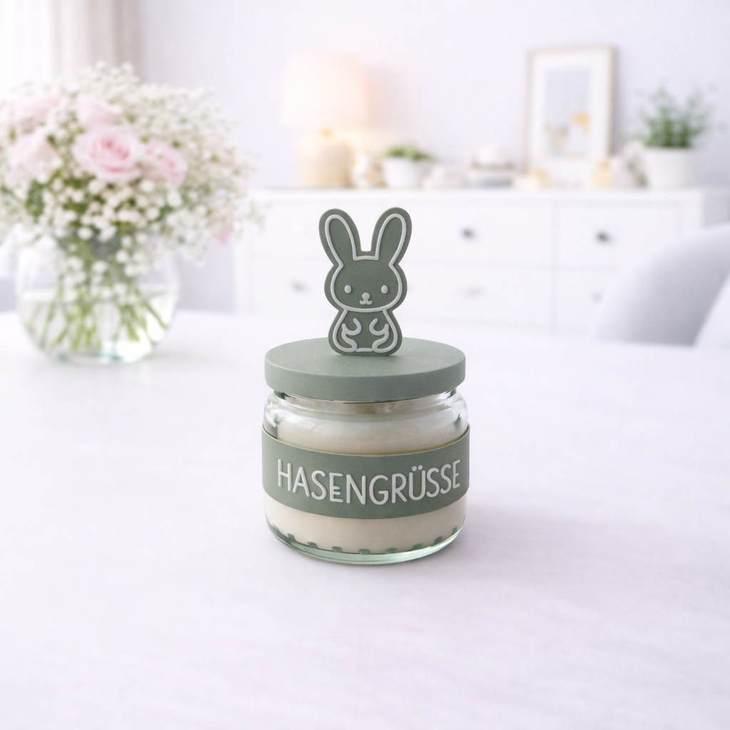 Osterkerze im Glas – Personalisierte Osterdeko & Geschenkidee