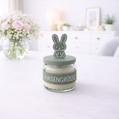 Osterkerze im Glas – Personalisierte Osterdeko & Geschenkidee