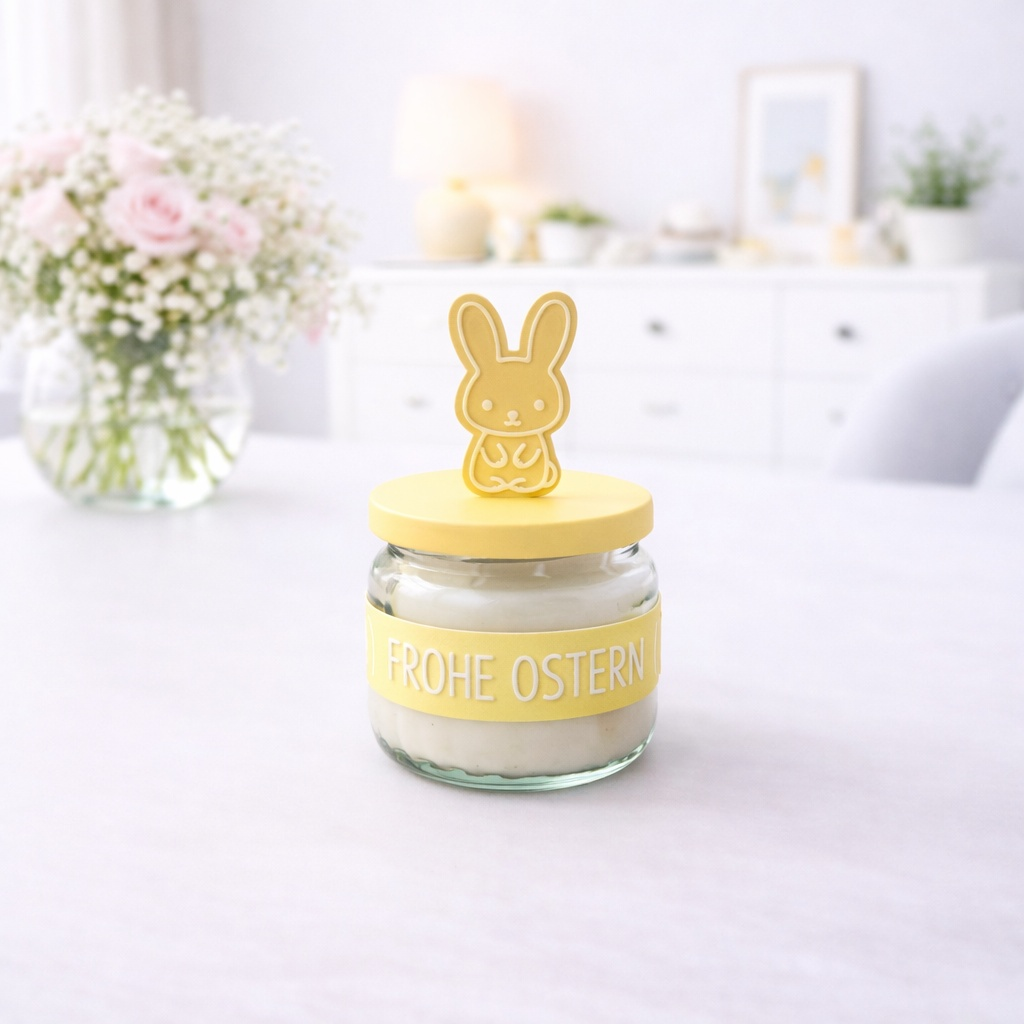 Osterkerze im Glas – Personalisierte Osterdeko & Geschenkidee