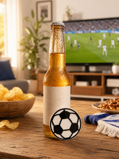 Fußball Flaschenöffner im Fußball-Design als praktisches Geschenk für Fußballfans bei Hochzeiten