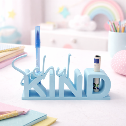Personalisierter Tischaufsteller „Schulkind“ mit Reagenzglas als Einschulung Geschenk und Dekoration