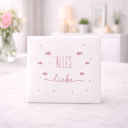 Moderner 3D-gedruckter Umschlag für Geldgeschenke zur Taufe, Kommunion und Jugendweihe