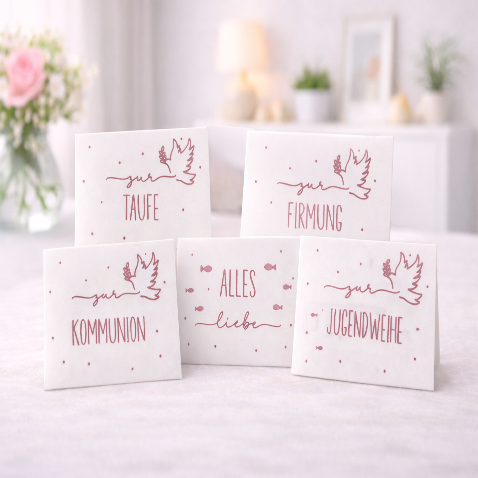 Moderner 3D-gedruckter Umschlag für Geldgeschenke zur Taufe, Kommunion und Jugendweihe