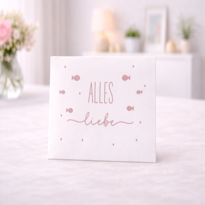 Moderner 3D-gedruckter Umschlag für Geldgeschenke zur Taufe, Kommunion und Jugendweihe