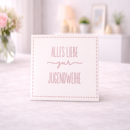 Moderner 3D-gedruckter Umschlag für Geldgeschenke zur Taufe, Kommunion und Jugendweihe