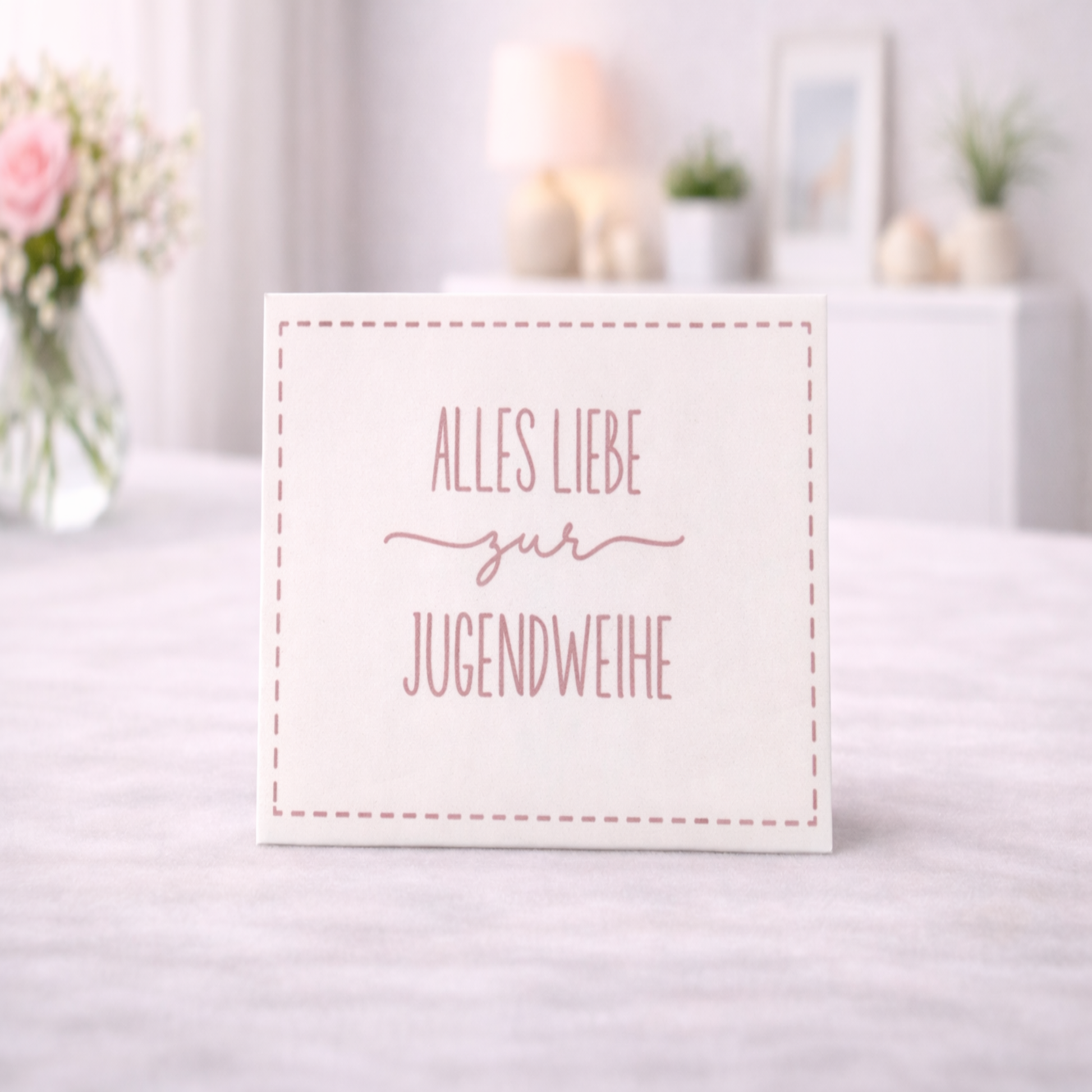 Moderner 3D-gedruckter Umschlag für Geldgeschenke zur Taufe, Kommunion und Jugendweihe