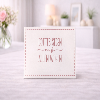 Moderner 3D-gedruckter Umschlag für Geldgeschenke zur Taufe, Kommunion und Jugendweihe