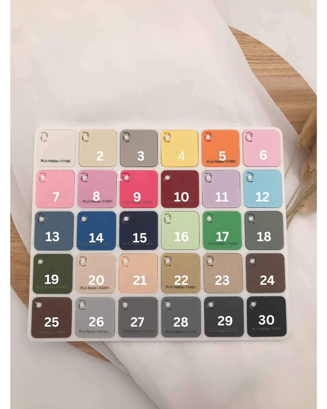 Farbübersicht 3D Druck PLA