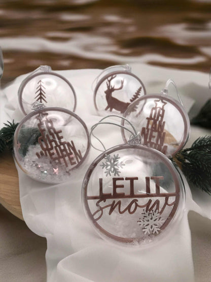 Weihnachtskugeln | Weihnachtsdeko | Acrylkugeln