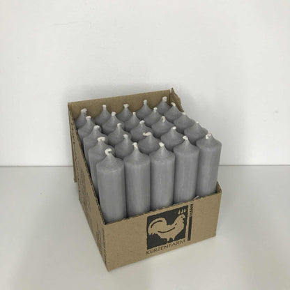 Stabkerzen 10 cm lang, Durchmesser 22 mm, verschiedene Farben, KERZENFARM HAHN, umweltfreundlich, Made in Germany.