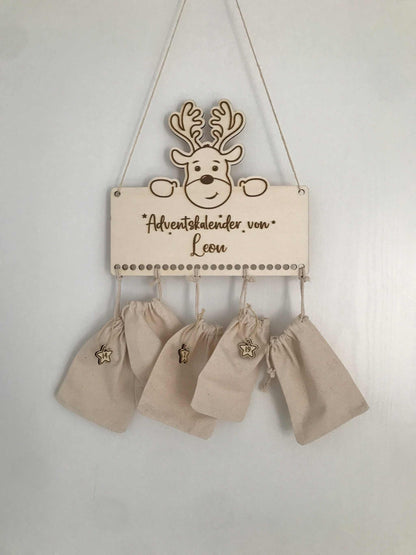 Adventskalender – Holz personalisierbar für eine festliche Überraschung