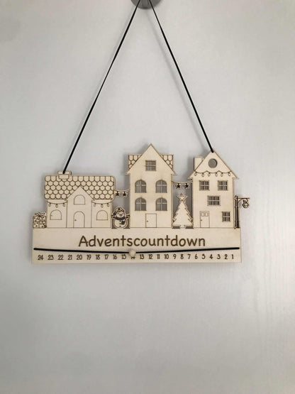 Adventskalender – Personalisierbarer Holz Adventscountdown