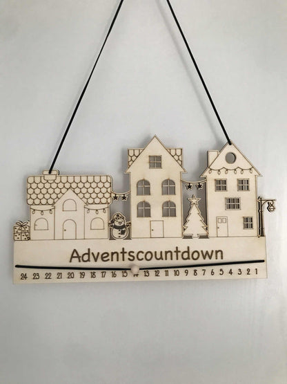 Adventskalender – Personalisierbarer Holz Adventscountdown