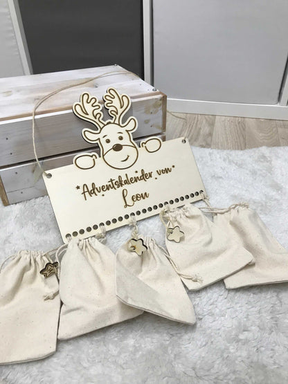 Adventskalender – Holz personalisierbar für eine festliche Überraschung
