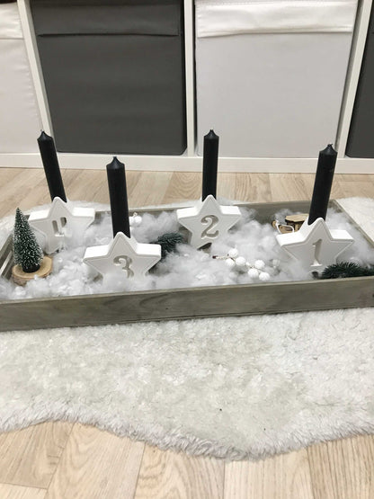 Adventskranz | Kerzen | Adventszahlen | Raysin minimalistisch