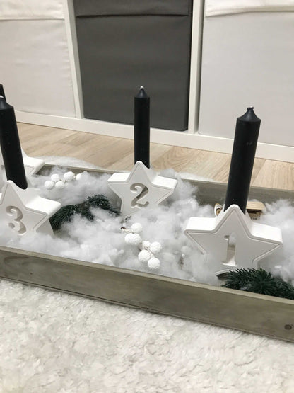 Adventskranz | Kerzen | Adventszahlen | Raysin minimalistisch